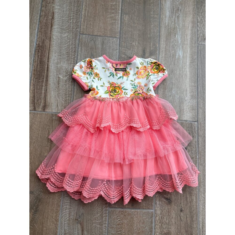 Matilda Jane Tiddlywinks Dress and Diaper Cover Sz 18/24mos - Picture 2 of 6